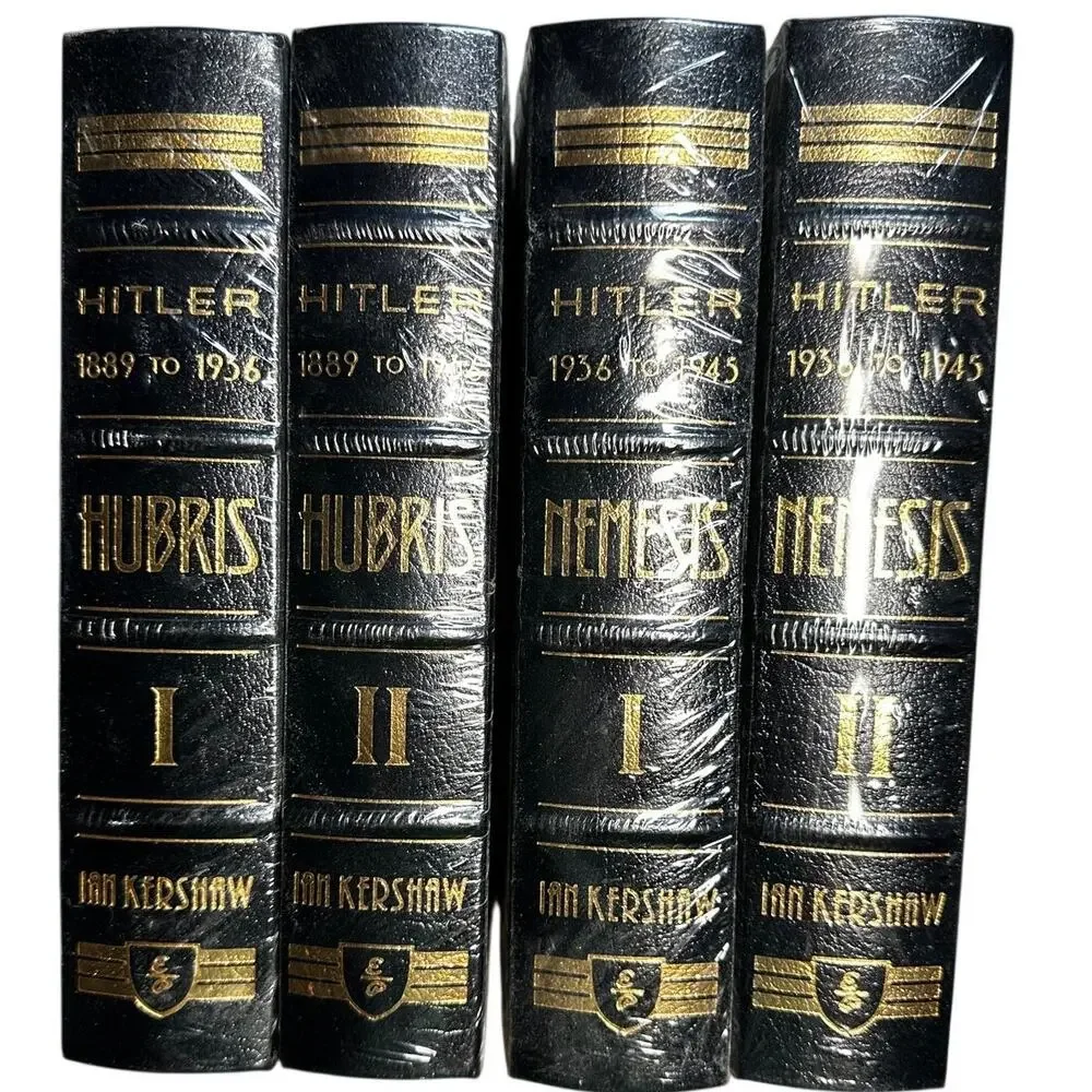 Easton Press Ian Kershaw Hitler Hubris Nemesis 4 Vol Leather Set NEW SEALED